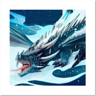 Ice Dragon . Posters and Art
